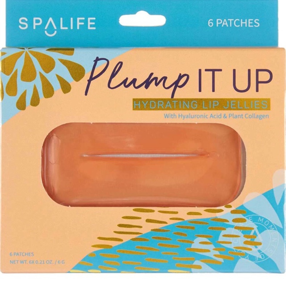 Spa Life Hydrating Lip Masks With Hyaluronic Acid & Plant Collagen - 6 Pairs